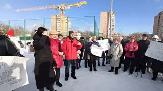 Новый митинг против высоток возле Комсомольского парка состоялся 26 февраля в Рязани