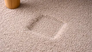 Следы от мебели раздражали годами — попробовала этот способ: ковёр снова как новый