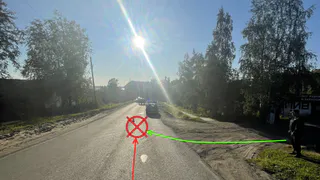 В Коми автомобиль сбил велосипедиста на сельском перекрестке