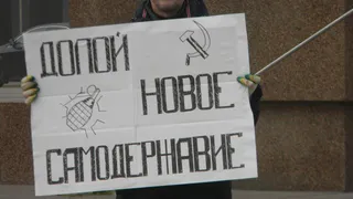В Брянске прошел пикет против "нового самодержавия"