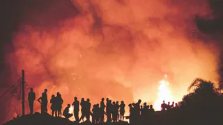 В Спасском районе сгорела хозяйственная постройка