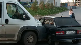 В Рязани произошло ДТП с участием маршрутки