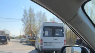 В Рязани у остановки «Химволокно» произошло ДТП с мотоциклистом