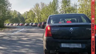 В рязанской Горроще образовалась большая пробка к кладбищам