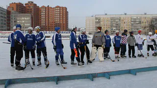 Рязанцы одержали победу в хоккее с мячом