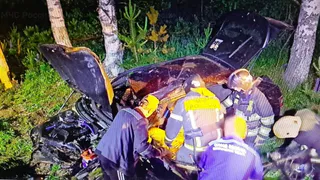 В Гороховецком районе водителя заблокировало в авто из-за наезда на препятствие