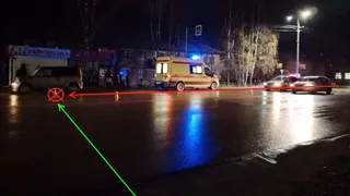 В Коми автомобиль сбил пешехода-нарушителя