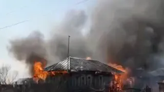 Очередной пожар: в Сасове сгорело семь домов