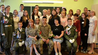 Участник СВО из Чебоксар провел в родной школе урок мужества