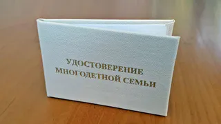 Многодетные семьи региона получат удостоверения единого федерального образца