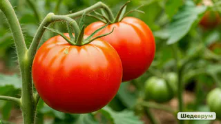 Через 10 дней после высадки томатов — обязательно: 1 литр под куст — и мясистые помидоры собираем вёдрами