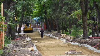 В парке им. Белинского в Пензе проходит второй этап капремонта