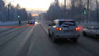 В Коми не поделили городской перекресток Chery Tiggo и Chevrolet