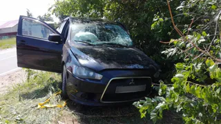 Лобовой удар: в Спасском районе столкнулись два Мицубиши