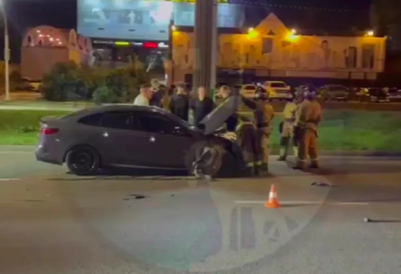 В Пензе случилось столкновение двух автомобилей на улице Пушкина