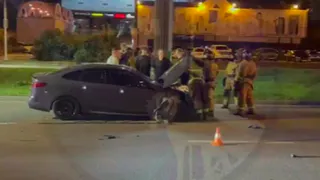 В Пензе случилось столкновение двух автомобилей на улице Пушкина