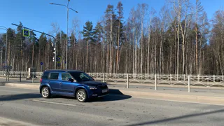 В Рязанской области машина вылетела в кювет и загорелась