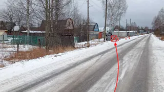 В одном из городов Коми иномарка вылетела в кювет