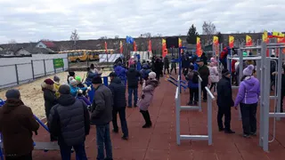 В Скопинском районе возвели спортплощадку