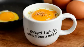 Яичницу на сковородке больше не жарю — всегда беру простую кружку: получается в 2 раза вкуснее        