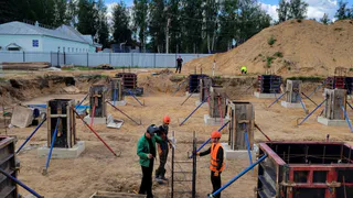 В Киржаче у стадиона «Торпедо» строят новый физкультурно-оздоровительный комплекс