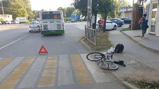В Рязани на улице Чкалова автобус сбил 17-летнего велосипедиста 
