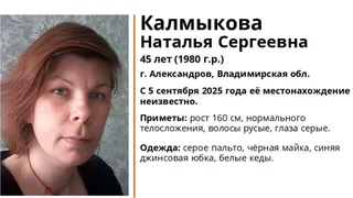 В Александрове разыскивают пропавшую 45-летнюю женщину в белых кедах и сером пальто