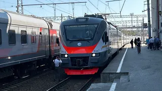 На железнодорожном вокзале Рязань-1 заметили новую электричку серии «ЭП2Д»