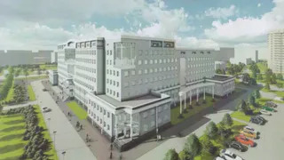 Новое Брянское здание УМВД обшили красивой плиткой