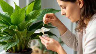 Применила 2 варианта экстремального полива для спатифиллума: первый провалился - второй дал изумрудную шапку листвы