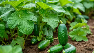 Сажаю огурцы «елочкой», как тетка научила: занимают мало места, собирать один кайф