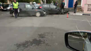 На новом перекрестке у площади Ленина произошло очередное ДТП