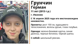 Во Владимирской области ищут пропавшего 11-летнего мальчика из города Иваново