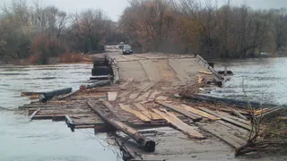 Брянские единороссы и лдпровцы подружились на мосту