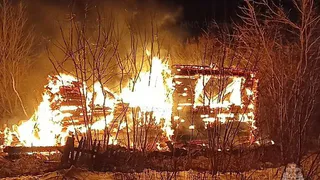 В Чувашии сгорел пустующий дом