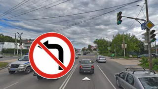 В сентябре запретят поворот налево с улицы Яблочкова на улицу Тимуровцев