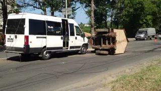 ДТП с маршруткой на улице Авиационной в Брянске собрало огромную пробку