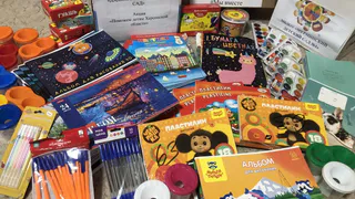 Шефы из Рязани привезли гуманитарную помощь в Чаплинский детский сад №1