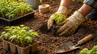 Высаживаю томаты позже других — а собираю урожай раньше: 3 надёжных способа без фитоламп и пикировки