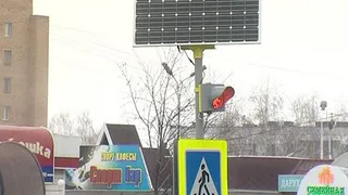 На улице Менделеева появился пешеходный светофор