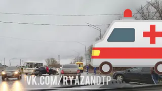 ГИБДД: в ДТП на Ряжском шоссе пострадало два человека