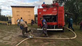 В Касимовском районе загорелся жилой дом