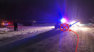 В Коми в результате страшного ДТП иномарка откинулась на опору ЛЭП