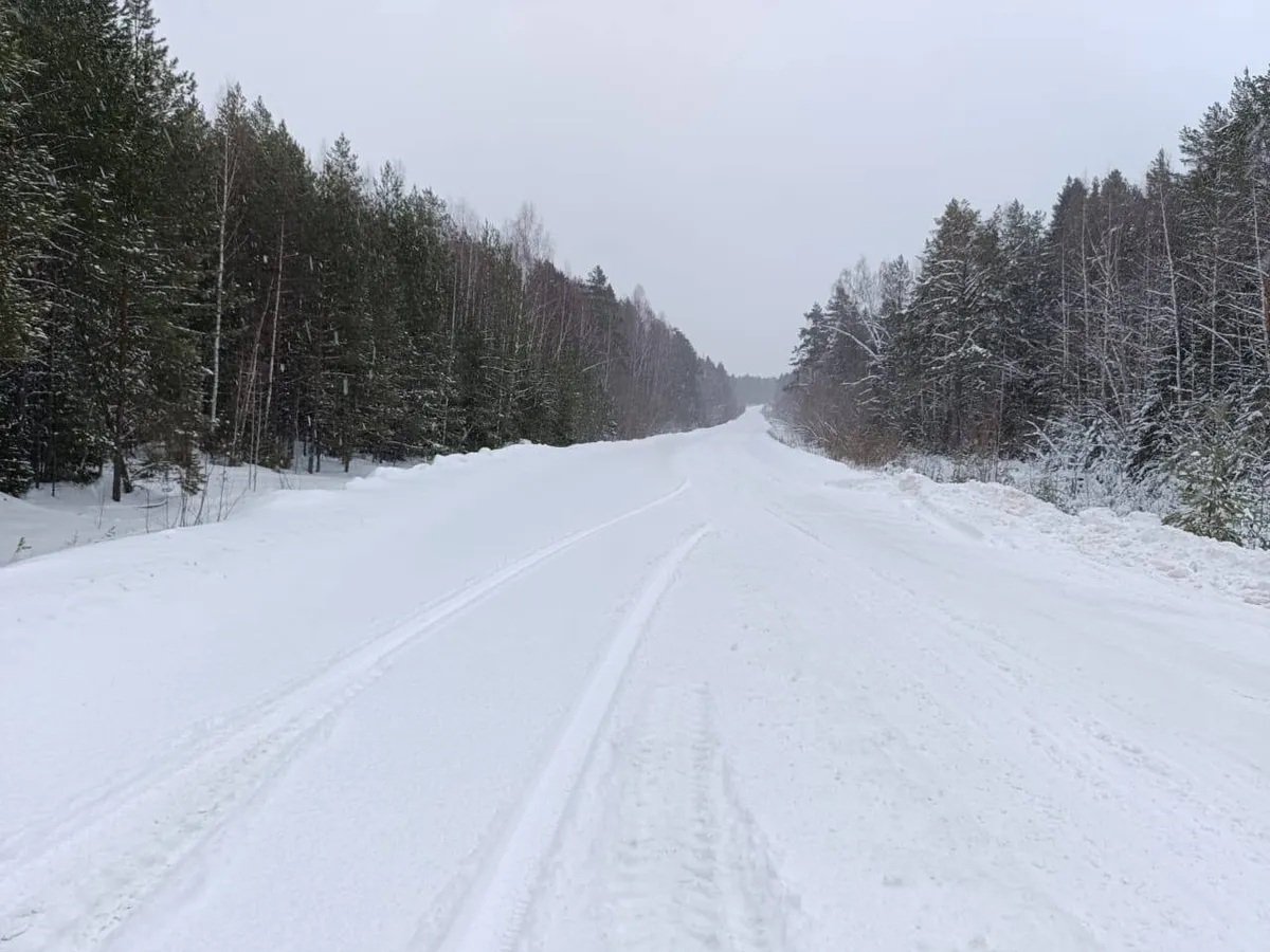 На трассе М-5 в Татарстане из-за метели ограничено движение