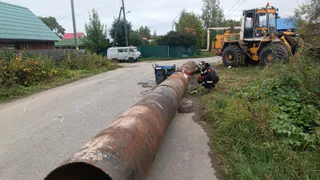 Сыктывкарские дорожники укрепили защиту Лесозавода от напора воды