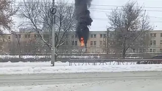 Видео: в Рязани загорелся завод “САМ”