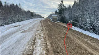 В Коми Mitsubishi вылетел в кювет на трассе Усть-Вымского района: двое пострадавших