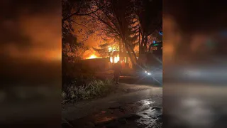 В Ряжске на улице Загородной сгорел частный дом: соцсети 
