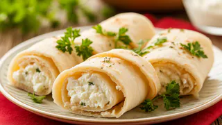 Рулетики из лаваша хоть с яблоком хоть с творогом: за 15 минут полный противень ароматной вкуснятины на столе