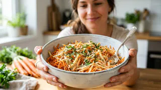 Салат «Рыжая бестия» из простой моркови + хитрая заправка: приучила всю семью к морковке